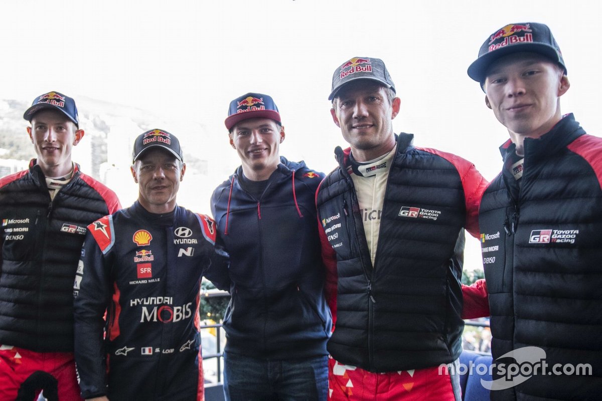 Elfyn Evans, Sebastien Loeb, Max Verstappen, Sebastien Ogier, Kalle Rovanpera
