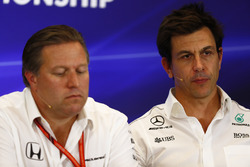 Toto Wolff, Executive Director Mercedes AMG F1, Zak Brown, Executive Director, McLaren Technology Gr