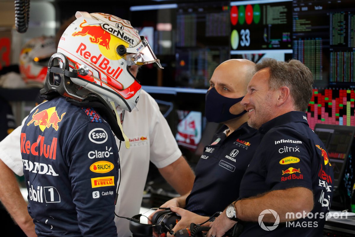 Max Verstappen y Christian Horner