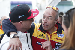 Rob Huff, Honda Racing Team JAS, en Tom Coronel, Roal Motorsport