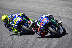 Jorge Lorenzo, Yamaha Factory Racing, und Valentino Rossi, Yamaha Factory Racing