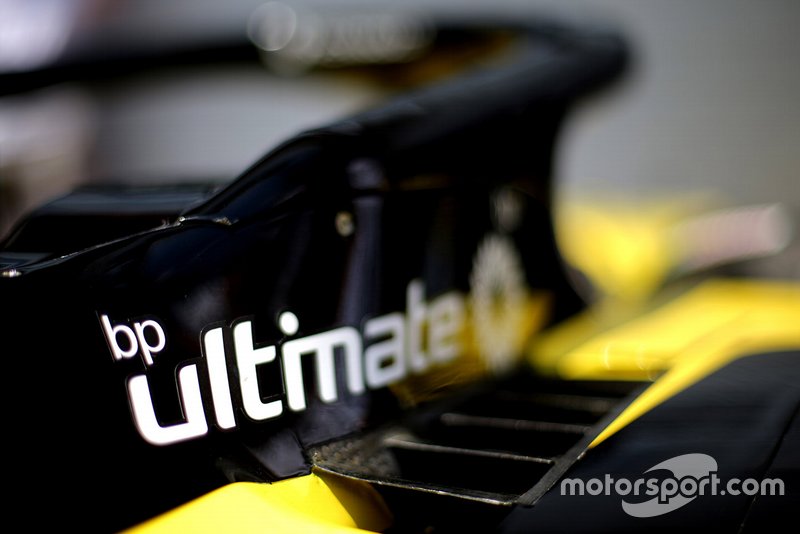 Logo BP sur la Renault F1 Team R.S.19