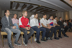 (Izq-der) Nicolas Prost, Rebellion Racing; Sam Bird, AF Corse; Bruno Senna, RGR Sport; Loic Duval, A