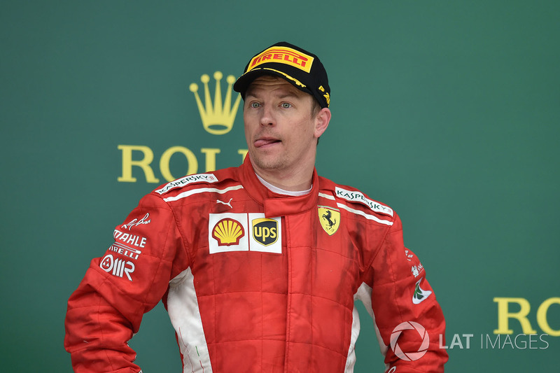Кімі Райкконен, Ferrari, на подіумі