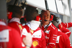Jock Clear, Engineering Director, Ferrari, on the pit wall