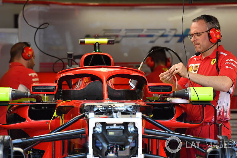 Ferrari SF71H, дзеркала на Halo
