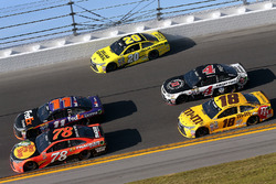 Matt Kenseth, Joe Gibbs Racing Toyota; Denny Hamlin, Joe Gibbs Racing Toyota; Martin Truex Jr., Furn