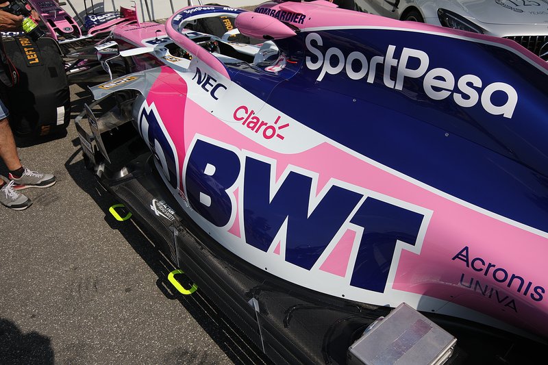 La carrosserie arrière de la Racing Point RP19