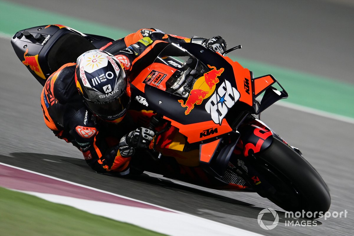 Miguel Oliveira, Red Bull KTM Factory Racing, menjadi pembalap KTM dengan hasil terbaik sepanjang tes resmi MotoGP 2021 di Qatar, peringkat ke-16.