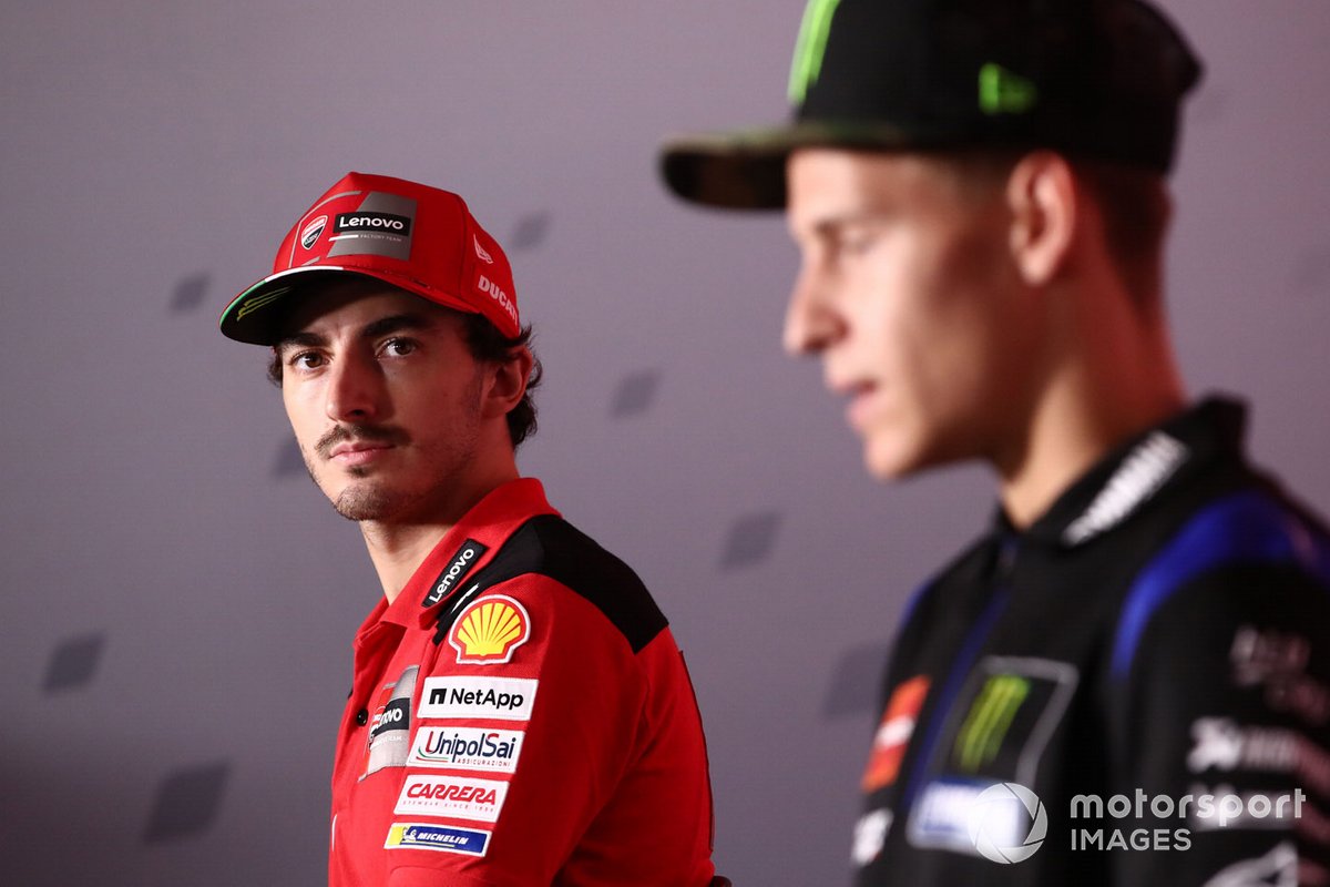 Francesco Bagnaia, Ducati Team, Fabio Quartararo, Yamaha Factory Racing