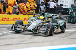 Spencer Pigot, Ed Carpenter Racing Chevrolet, azione ai box