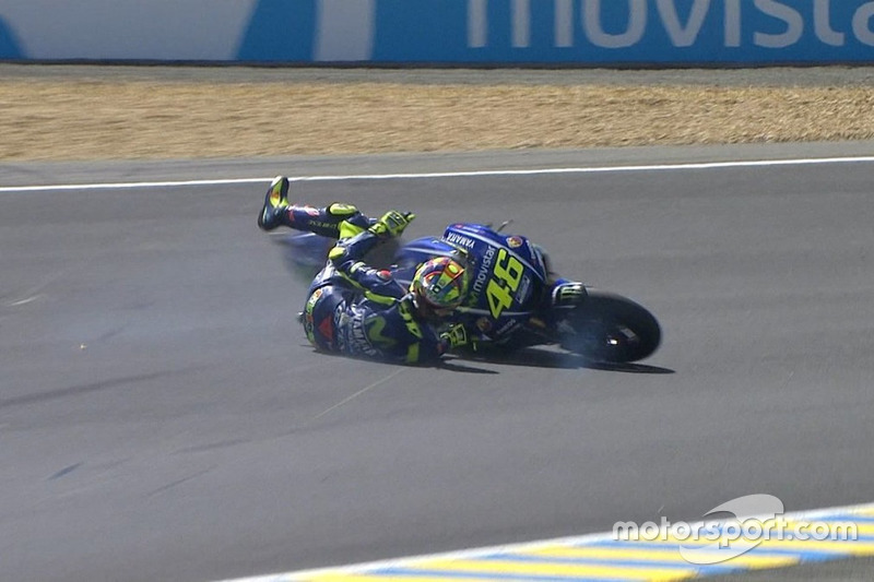 Valentino Rossi, Yamaha Factory Racing crash