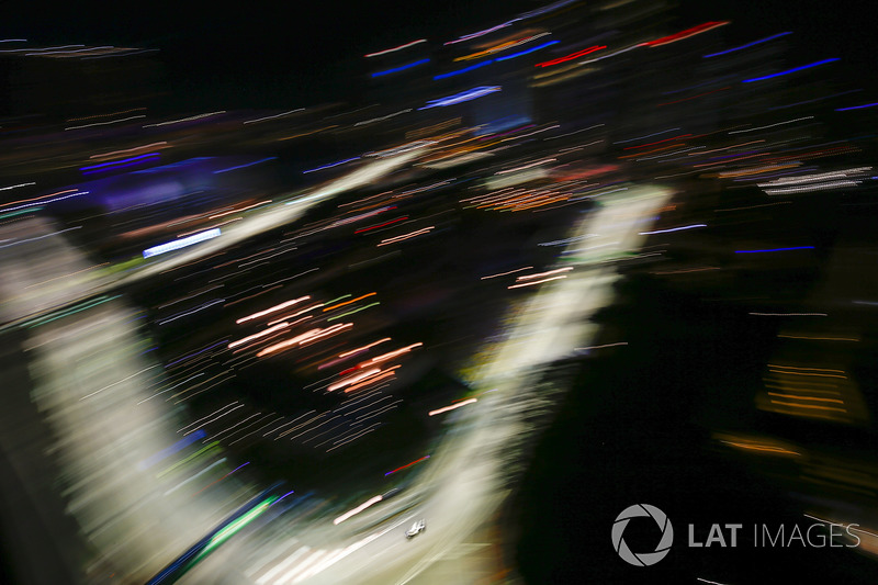 The action as seen from above during Practice 2