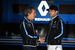Alain Prost, Senior Team Manager, Renault e.Dams, with Nicolas Prost, Renault e.Dams
