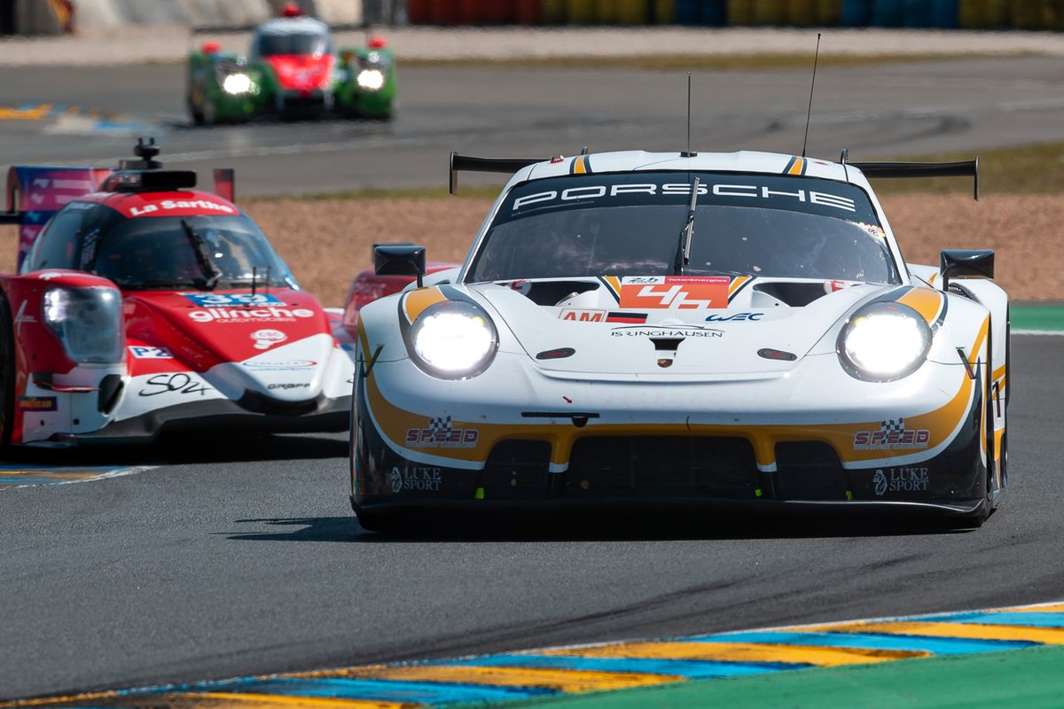 #46 Team Project 1 Porsche 911 RSR - 19 LMGTE Am, Dennis Olsen, Anders Buchardt, Robert Foley