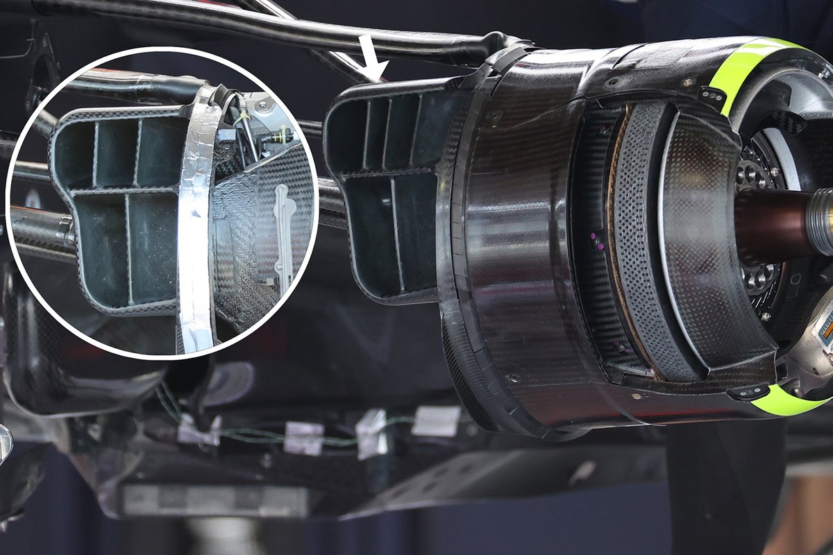 Red Bull Racing RB16B brake duct detail