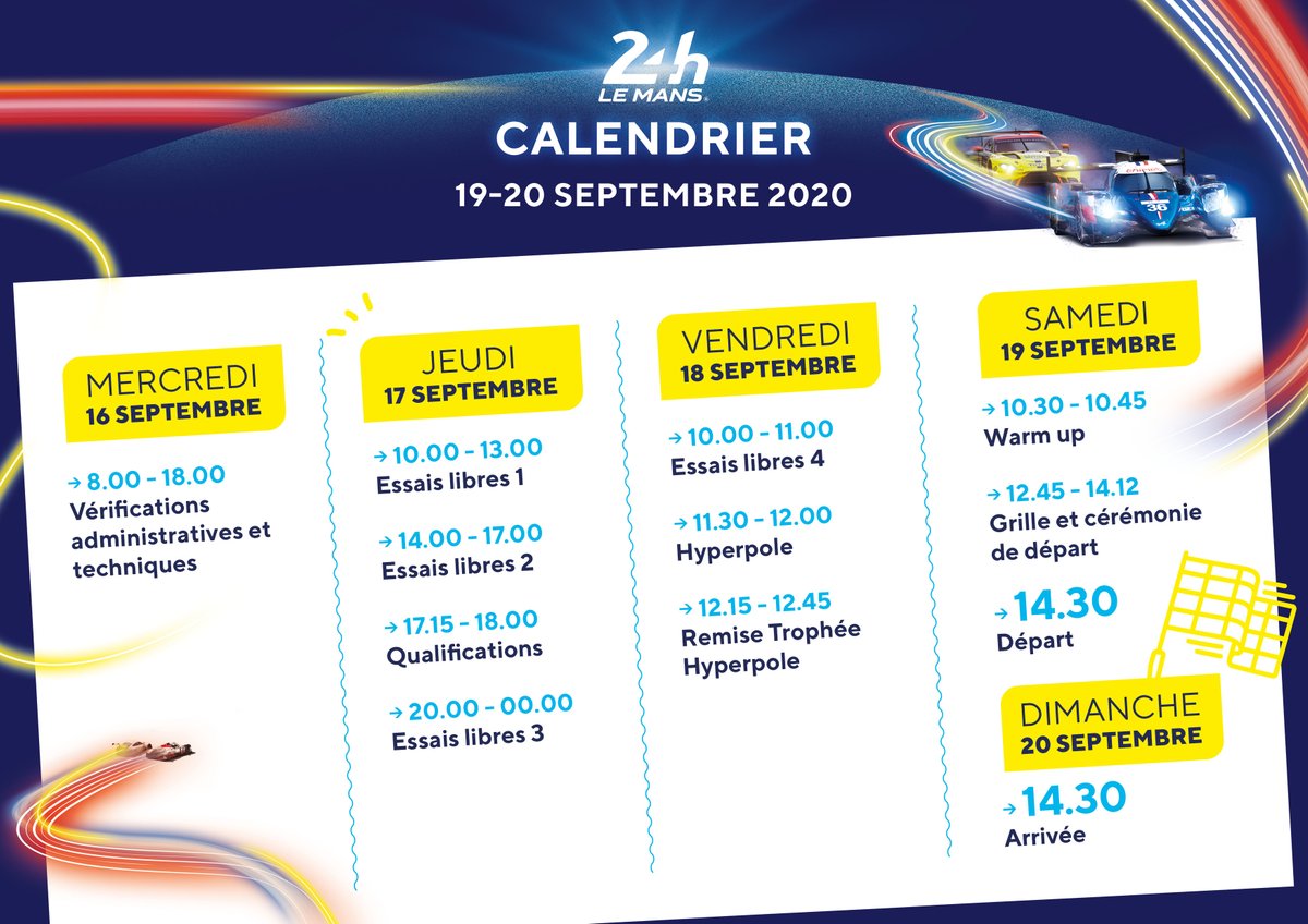 Le programme des 24H du Mans