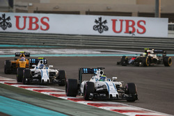 Felipe Massa, Williams FW38 vor Valtteri Bottas, Williams FW38