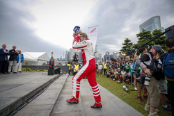 Podio: terzo Nick Heidfeld, Mahindra Racing