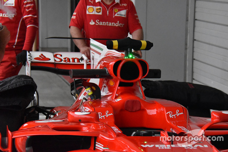 Ferrari SF70H, деталі задньої частини