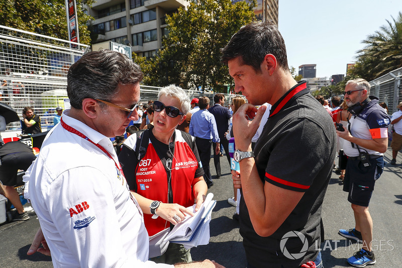Alejandro Agag, Formula E CEO, talks to TV Presenter Vernon Kaye
