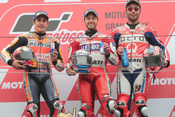 Podium: 1. Andrea Dovizioso, Ducati Team; 2. Marc Marquez, Repsol Honda Team; 3. Danilo Petrucci, Pr
