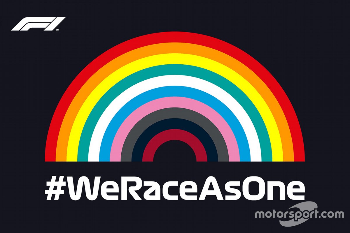 شعار مبادرة #WeRaceAsOne