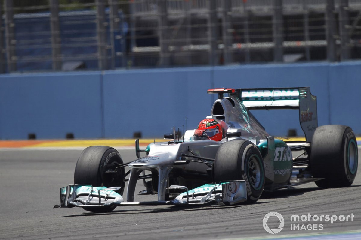 Michael Schumacher lors du GP d'Europe 2012.