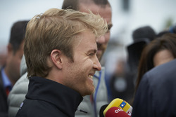 Nico Rosberg, Mercedes AMG F1 with the media