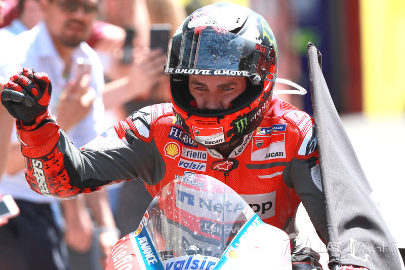 Ganador de carrera Jorge Lorenzo, Ducati Team