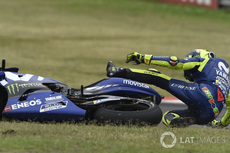 Marc Marquez, Repsol Honda Team, Valentino Rossi, Yamaha Factory Racing kazası