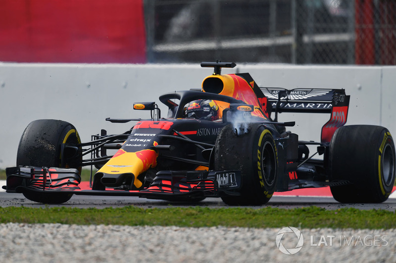 Max Verstappen, Red Bull Racing RB14, testacoda