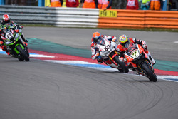 Chaz Davies, Aruba.it Racing - Ducati Team und Michael van der Mark, Honda WSBK Team