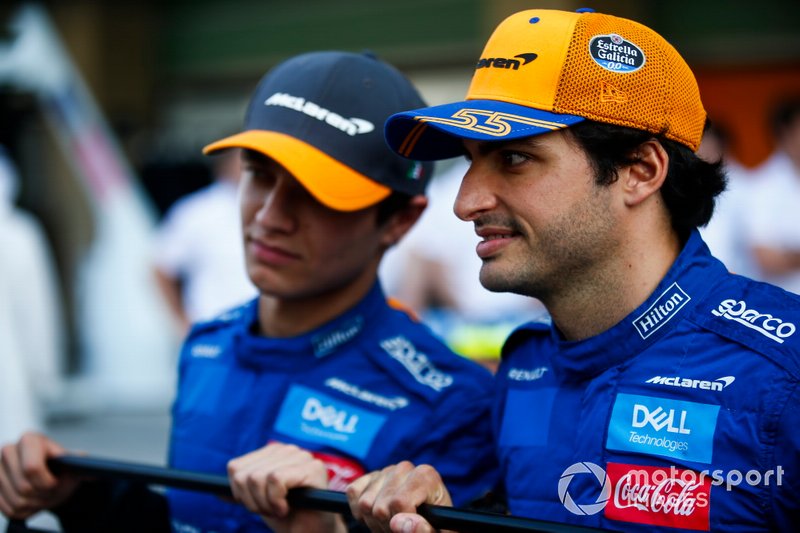 Carlos Sainz Jr., McLaren, and Lando Norris, McLaren