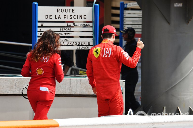 Charles Leclerc, Ferrari, kiesését követően