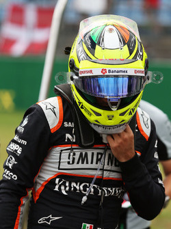 Sergio Perez, Sahara Force India F1 op de startopstelling