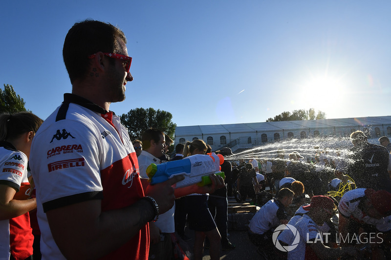 Sauber у перегонах на плотах