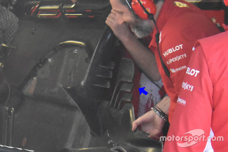 Днище Ferrari SF71H