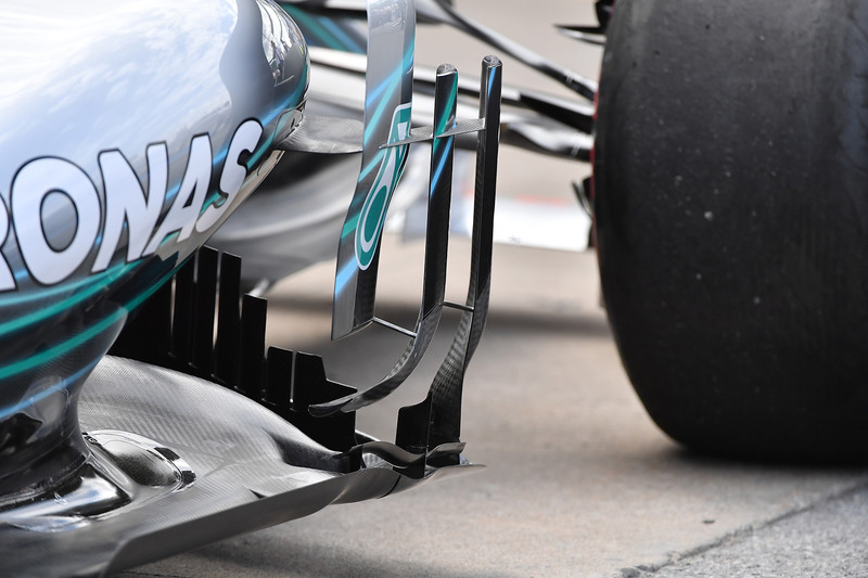 Mercedes-AMG F1 W09 barge board detail