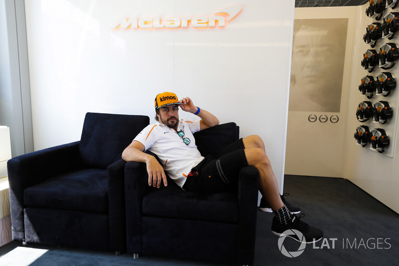 Fernando Alonso, McLaren logró su GP 300 en Mónaco, en 2018.