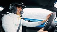 Alpine F1 driver Esteban Ocon at Rallye Monte-Carlo