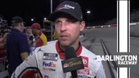 Denny Hamlin reacts to second-place finish at Darlington
