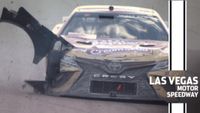 Erik Jones brings out late caution at Las Vegas; Wallace avoids major wreck