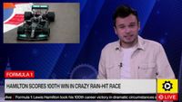 Hamilton 100. galibiyetini, yağmurun vurduğu çılgın Rusya GP'de aldı!