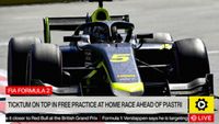 Formula 2: Ticktum tops practice ahead of Piastri