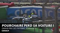 La sortie de piste de Théo Pourchaire en qualifications