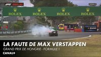 Max Verstappen part en tête-à-queue mais repart rapidement