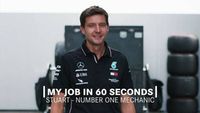 My Job in 60 Seconds | F1 Number One Mechanic of Mercedes-AMG F1 Team