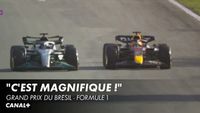 Superbe bataille entre Verstappen et Russell