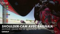Un tour du circuit de Barcelone sur l'épaule de Bagnaia